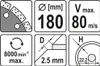 YATO Trennscheibe Winkelschleifer YT-6004 180mm 410g Produktbild-Vorschau 4