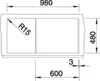 Blanco METRA 6 S lavello 1000 x 500 mm grigio roccia 518877 Anteprima dell’immagine prodotto 7