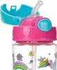 Gobelet avec paille souple et bouton-poussoir en Tritan™- Voir les images du produit 4