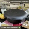 Ø36cm Wok 8L Gusseisen mit Gusseisen Deckel-Bratpafnne Produktbild-Vorschau 9