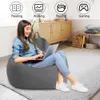 Pouf XL pour enfants et adultes gris foncé Voir les images du produit 4