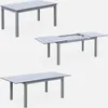 Set tavolo da giardino allungabile in alluminio con 6 Anteprima dell’immagine prodotto 5