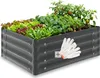 tectake Vyvýšený záhon pozinkovaná ocel 80x60x30 cm 130 l Náhled obrázku produktu 9