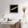 Gerahmtes Poster - Schwarzer Rahmen - Golden Feder Schwarz Produktbild-Vorschau 6