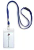 1x Ausweis-Set Ausweisset Umhängeband BLAU Lanyard Produktbild-Vorschau 2