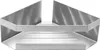A silver-colored corner shelf for a bathroom. Produktbild-Vorschau