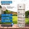 4rain SLIM STONE DECOR wandtank 350 L zandbeige Productafbeelding-voorbeeld 3