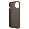 A brown iPhone case shown from the side. Podgląd zdjęcia produktu