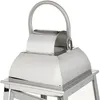 Laterne Chrom 2er Set 51 cm & 71 cm Metall Glas Windlicht Produktbild-Vorschau 5