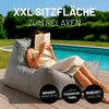 Lumaland Sedací vak Lounge In-& Outdoor 380 l sivý Náhľad obrázku produktu 3