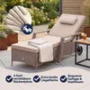 CASARIA® Sonnenliege mit Rollen 7cm Auflage Extra Breit Produktbild-Vorschau 3