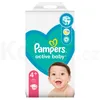 A pack of Pampers Active Baby diapers featuring a smiling baby. Podgląd zdjęcia produktu