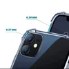 Close-up of a clear phone case on a smartphone, highlighting the camera area and case thickness. Produktbild-Vorschau