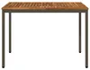 vidaXL Table de jardin, style naturel et café, 108,5 x 55 x Voir les images du produit 2