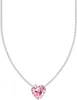 Thomas Sabo KE2211-051-9-L45V Damen-Kette mit rosa Herz-Anhänger Silber 1 Anteprima dell’immagine prodotto