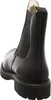 A black leather boot with a thick sole, shown from the back. Produktbild-Vorschau