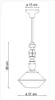 Ferroluce Lariat lampa wisząca 56cm turkusowa okrągła Podgląd zdjęcia produktu 3