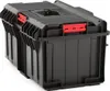 A black tool box with red latches is shown from a diagonal angle. Náhled obrázku produktu