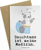 Mr. & Mrs. Panda Klappkarte Panda Bauchtanz - Weiß - Produktbild-Vorschau 1
