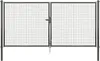 Alberts Wellengitter-Doppeltor, Anthrazit-Metallic, 300 cm Produktbild-Vorschau 1