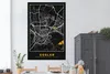 MuchoWow® Poster Stadtplan - Deutschland - Gold - Karte Produktbild-Vorschau 2