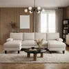 Divano a U BEALIFE  271x122x86 cm | 4 posti con braccioli Anteprima dell’immagine prodotto 6