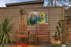 Gartenposter - 60x40 cm - Gestreifte Fische  - Modernes Produktbild-Vorschau 3