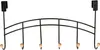 Zeller Turgarderobe - schwarz - 6 Haken - 41 cm - Produktbild-Vorschau 6