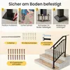 COSTWAY, set van 2 trapleuningen, 96 cm, verstelbaar voor 3 Productafbeelding-voorbeeld 7