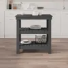 vidaXL Pracovný stôl sivý 78,5x50x80 cm Borovicový masív Náhľad obrázku produktu 3