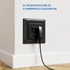 deleyCON 1 Stück Telefondose Unterputz TAE NF/F Produktbild-Vorschau 5