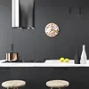 Glasuhr Wanduhr Küchenuhr Echt-Glas 30fi cm Orchidee Produktbild-Vorschau 3