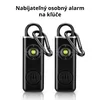 2x Osobný Alarm 130 dB s LED Svetlom – USB-C Nabíjateľný – Náhľad obrázku produktu 2