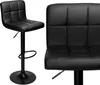 Barhocker Arako Black Eco-Leder Schwarz Náhľad obrázku produktu 11