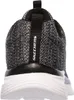 The back view of a black and white Skechers shoe. Anteprima dell’immagine prodotto