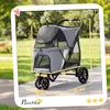 PawHut Hundewagen Faltbar Hundebuggy bis 20 kg mit Produktbild-Vorschau 3