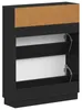 Schuhschrank HOORN 78 x 24 x 100 cm Holzwerkstoff Schwarz Produktbild-Vorschau 5