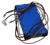 A blue battery pack with multiple colored wires and connectors, isolated on a white background. Produktbild-Vorschau