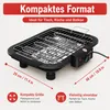 Elektrogrill 2000W, Tischgrill mit 5 Temperaturstufen, Produktbild-Vorschau 2