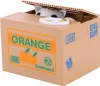 A coin bank shaped like a cardboard box with a cat peeking out. Náhľad obrázku produktu