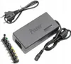 A black universal laptop power adapter with multiple interchangeable tips and a power cord. Produktbild-Vorschau