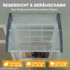 Outsunny Vordach für Haustür 100 x 75 cm Überdachung aus Produktbild-Vorschau 5