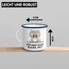 Trendation - Eulen Fans Emaille Tasse Geschenk Produktbild-Vorschau 3