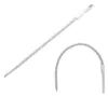 A white cleaning brush for drain pipes is shown against a white background. A close-up of the brush bent into a curve is also visible. Produktbild-Vorschau