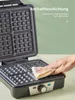 Plancha para hacer 4 gofres belgas, máquina para gofres de Vista previa de la imagen del producto 5