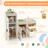 Szafka na zabawki dla dzieci COSTWAY, wielofunkcyjna szafka Podgląd zdjęcia produktu 2