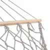 Amaca da giardino boho a rete con nappe appesa al lettino Anteprima dell’immagine prodotto 2