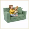 Kindersofa aus Schaumstoff Grün, ausklappbar und bequem, Produktbild-Vorschau 1