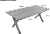 Esstisch Baumkante massiv Akazie eichefarben 160 x 85 cm Produktbild-Vorschau 6