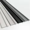 Four long, narrow strips of material in different colors (white, black, and gray) are arranged diagonally on a white background. Produktbild-Vorschau